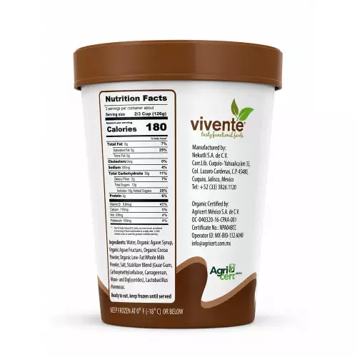 Vivente-Frozen Dessert - Low Fat - Organic - 15.994 fl oz