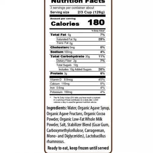 Vivente-Frozen Dessert - Low Fat - Organic - 15.994 fl oz