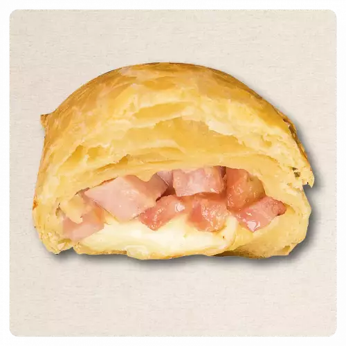 Yummy Puffies | Puff Pastry Stuffed with ham and cheese | E.