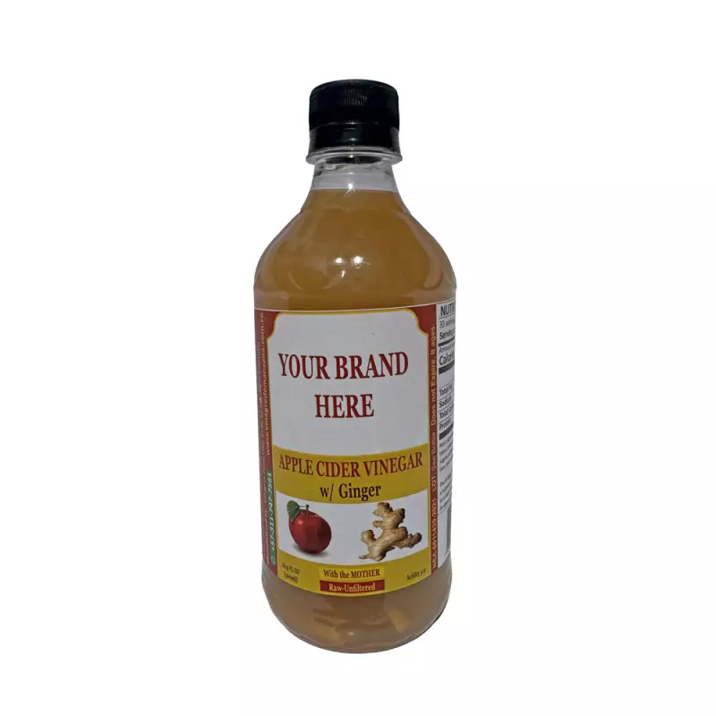 Apple Cider Vinegar, w/ mother, unfiltered, w/  Ginger 16,9 oz.