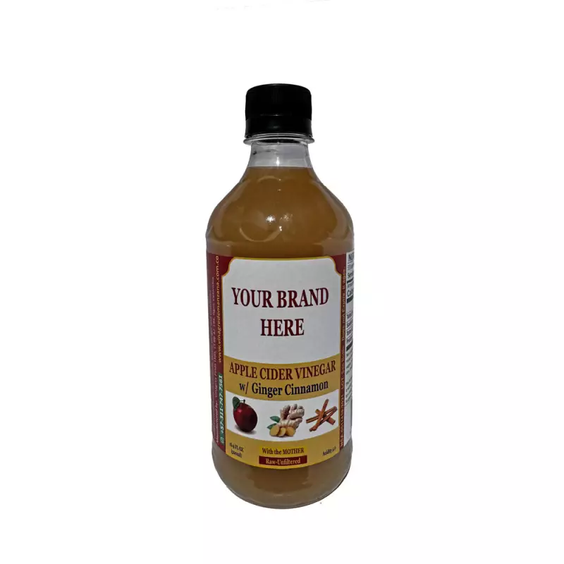 Apple Cider Vinegar, w/ mother, unfiltered, w/ Ginger Cinnamon  16,9 oz.