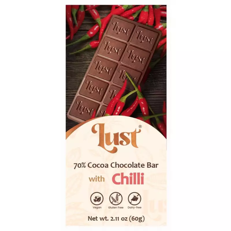 Chocolate with CHILLI 70% cocoa - 2.11oz - Gluten Free - Vegan - Milk Free