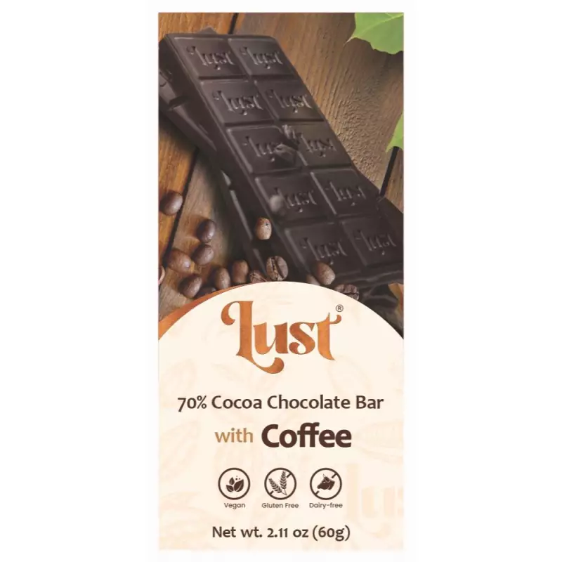 Chocolate with COFFEE 70% cocoa - 2.11oz - Gluten Free - Vegan - Milk Free