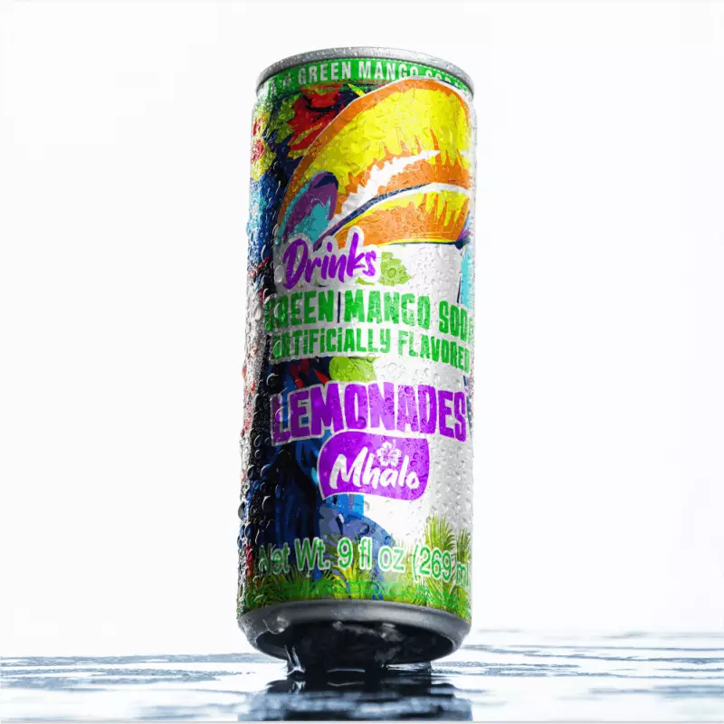 Drinks Green Mango Soda Artificially FLavored - 9 Fl Onzas -