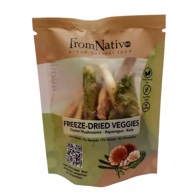 Freeze Dried Veggies 0.35 Oz Oyster Mushrooms-Asparagus-Kale Mix