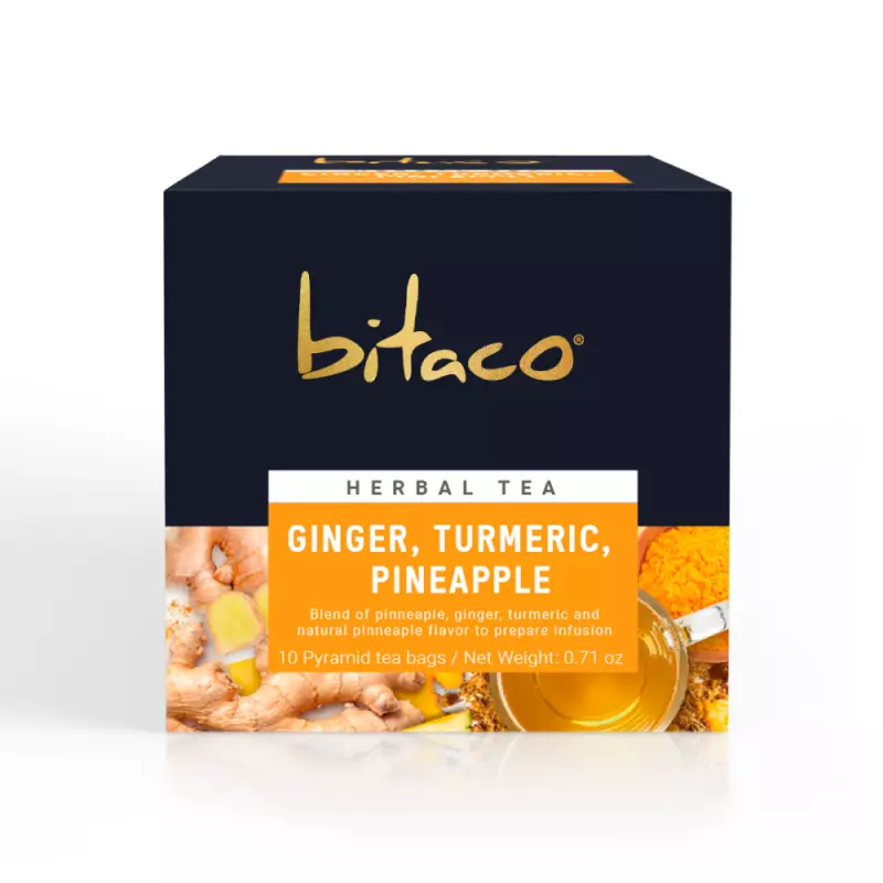 Ginger Turmeric Pineapple Herbal Tea Ux10 / Cx12