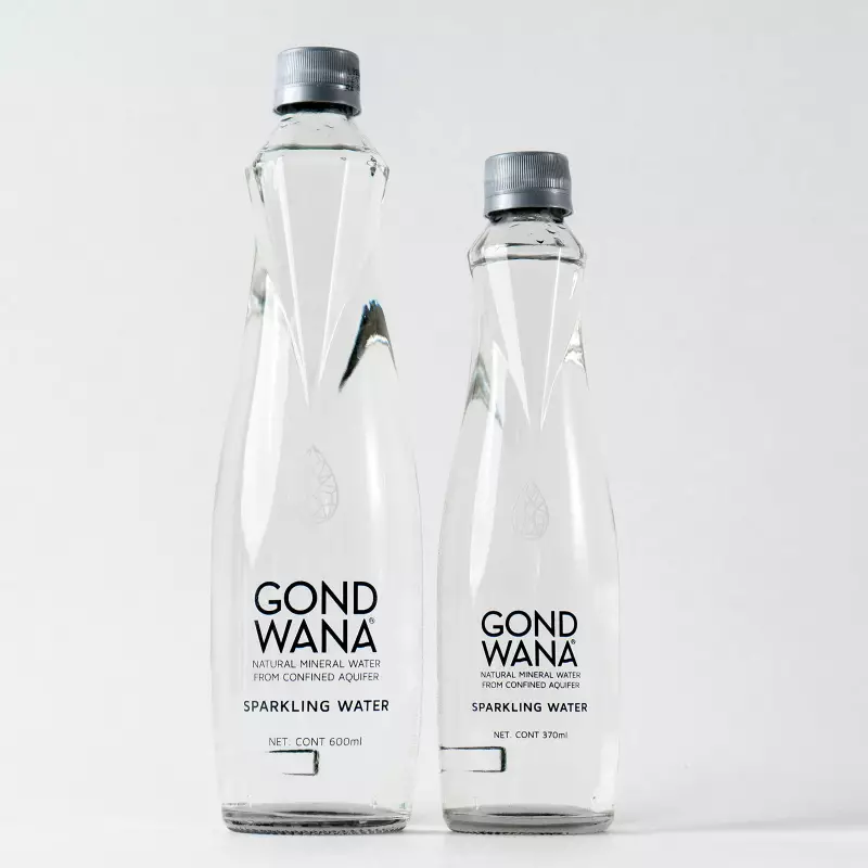 Gond Wana | Natural Mineral Water | 12,51 oz | Glass Bottle - Sparkling - Low Sodium