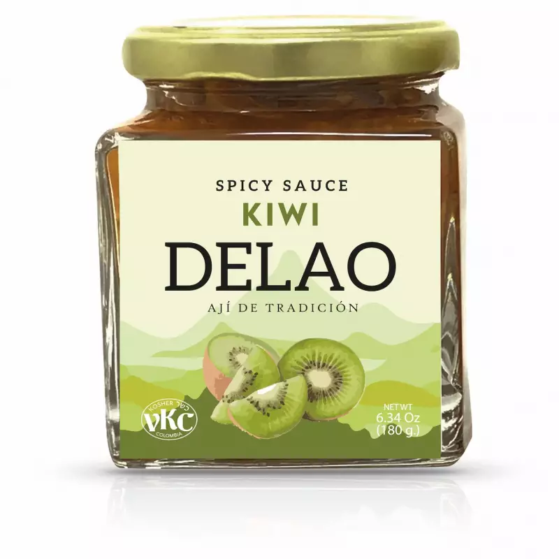 Kiwi Spicy sauce/ Vegan / Natural / Recycle / 7 oz