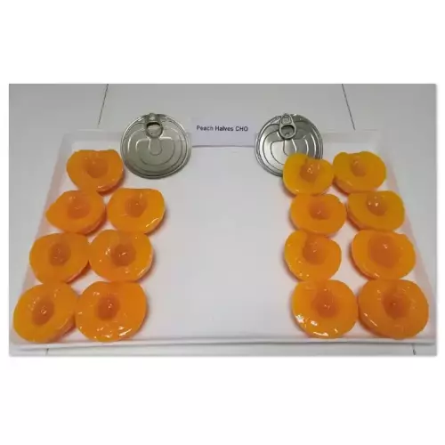 Private Label | Peach Halves, Yellow Cling, in Heavy Syrup | Quality: Choice | 12x15 oz