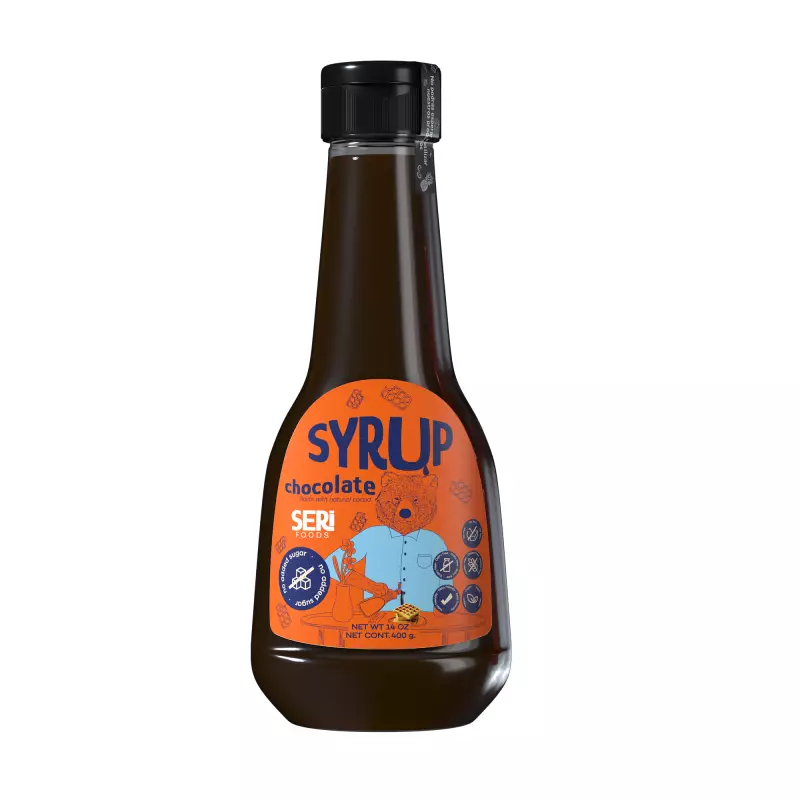 Serifoods Syrups 14.10 Oz - Sugar free - Vegan - Chocolate. Maple. Strawberry. Caramel.