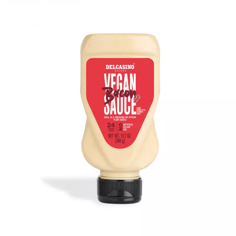 spreadable vegan bacon / gluten and colorant free /V-lable certification/plastic bottle 12.6oz