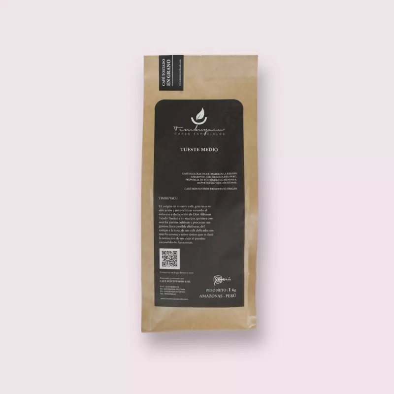 Wholebean Roasted Coffee / Café Timbuyacu  / Organic / 35.27 Oz