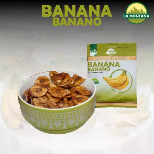 Banana dried snacks - 0.88 oz - 100% fruit natural - No sugar addied - Gluten Free