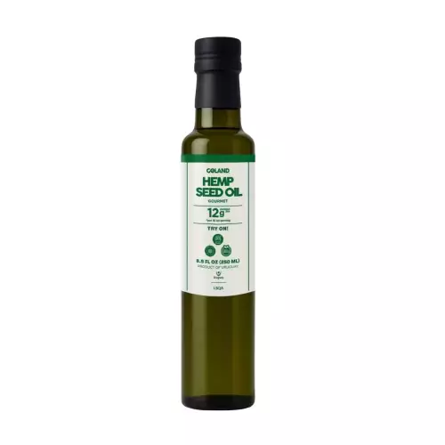 Goland | Cold-Pressed Hemp Oil | Omega-Rich, Vegan, Salad Dressing | 8.5 fl oz