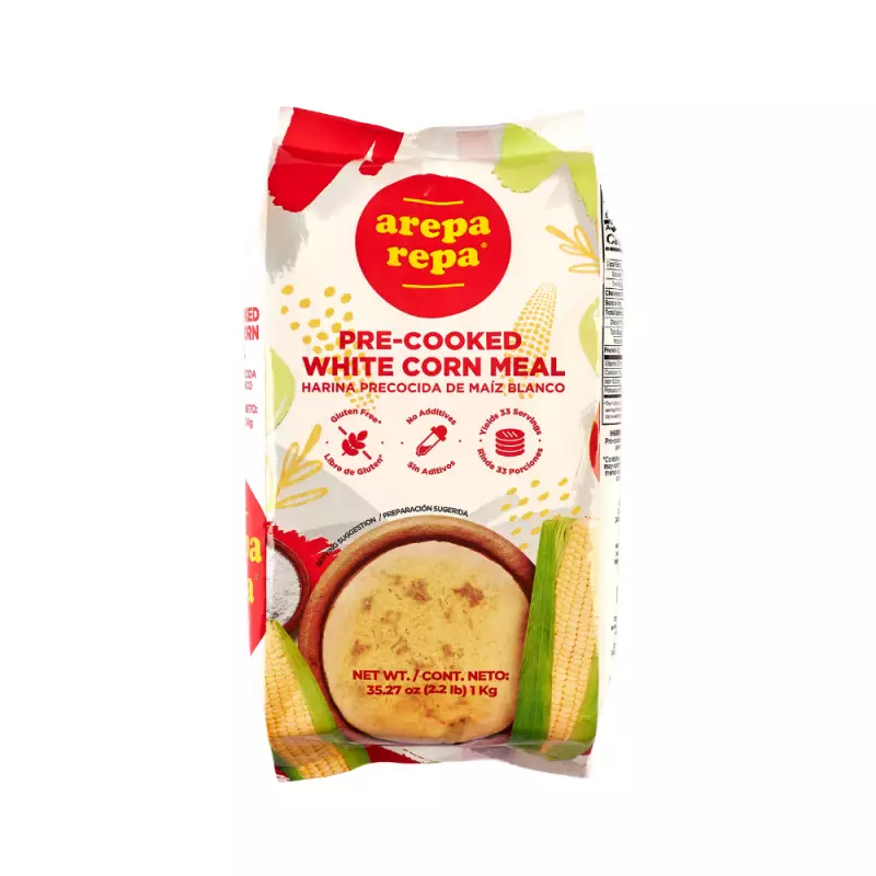 Pre cooked white corn meal / Gluten free / 100% corn / 35.27 OZ2
