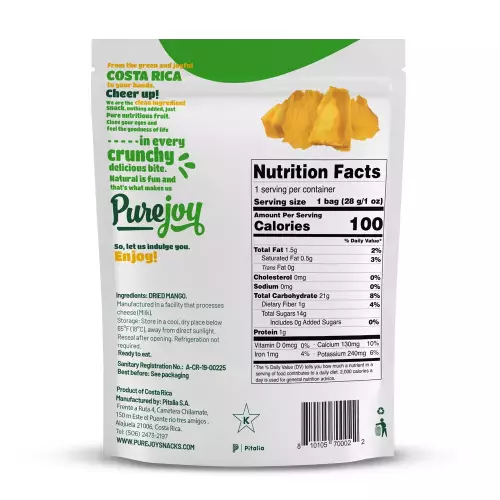 Pure Joy | Crunchy Mango Bites | 1 oz | One Ingredient | 100% Fruit