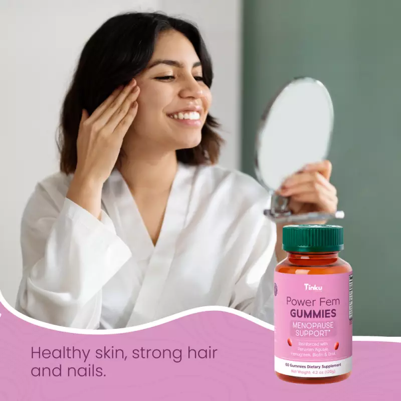 Tinku | PowerFem Balance Gummies | Women’s Hormone Support | 4.2 oz