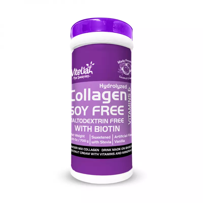 Vanilla Flavored Soy Free Collagen Powder Blend