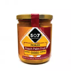 507 Gourmet Pikled Peach Palm Fruit–15 oz – Made with Natural Ingredients – No Additives