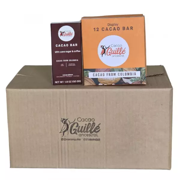 82% Cacao Bar With Cane Sugar n Coffee - 1.8 oz - Pure Cacao - Been to Bar - No Artificial Flavors
