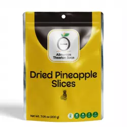 Alimentos Thearion Suqa-Dried Pineapple Slices - 7.05 oz - 100% Natural -Kosher-No sugar added