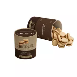 Amaretto Dulce Cuisine | Sandwich Cookies with Dulce con leche filling - 8.5 oz - 30 Units Box