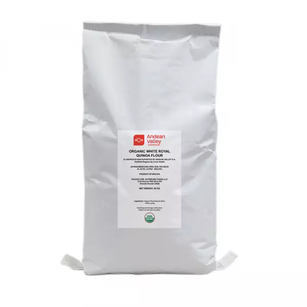 Andean Valley | Organic White Royal Quinoa Flour | 44 lb.