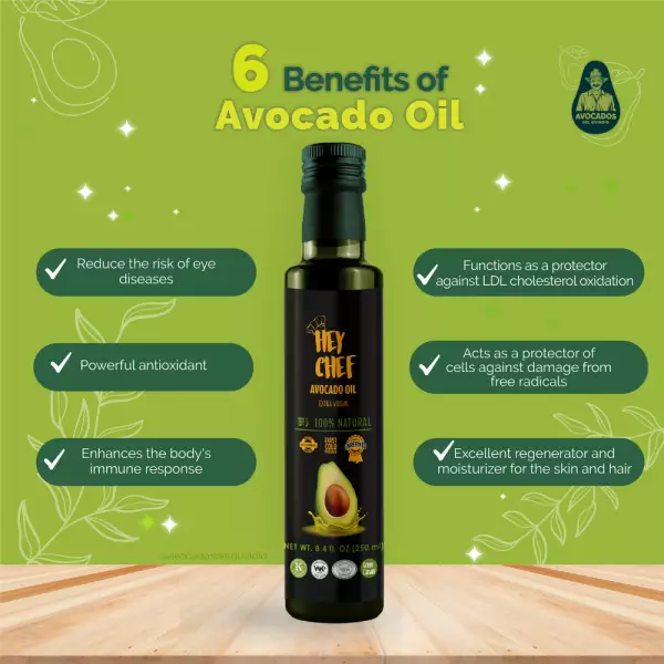 Avocado oil/ BASIL FLAVOR/ Extra Virgin/ Unrefined/ FIRST COLD PRESSED/ 100% natural/ Vegan/ 8.4oz