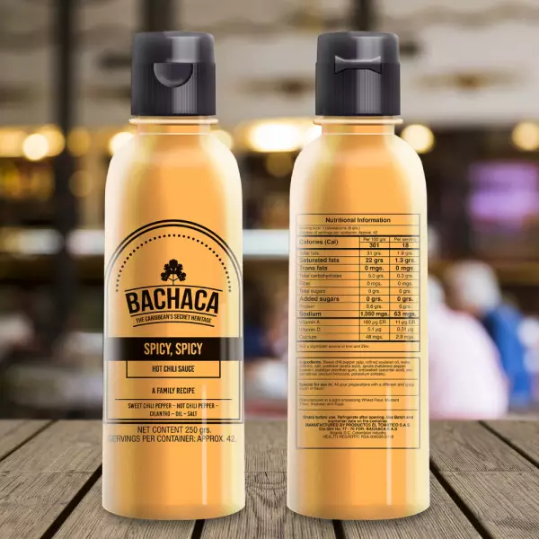 Bachaca | Hot Chili Sauce | Spicy  Spicy flavor | 8.8 Oz E.