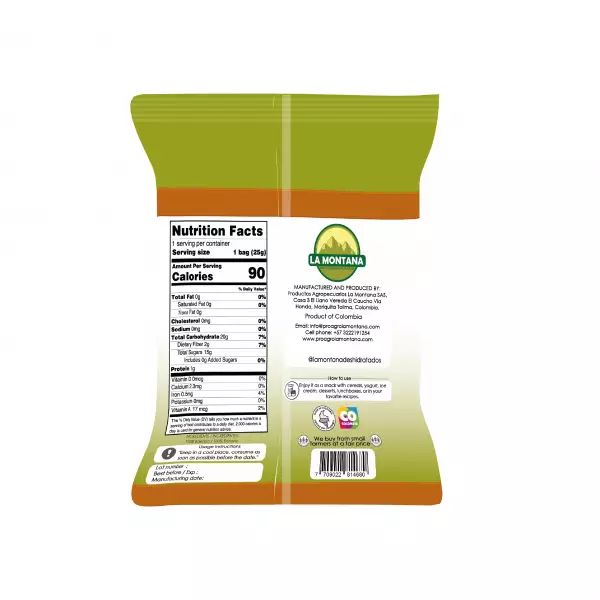 Banana dried snacks - 0.88 oz - 100% fruit natural - No sugar addied - Gluten Free