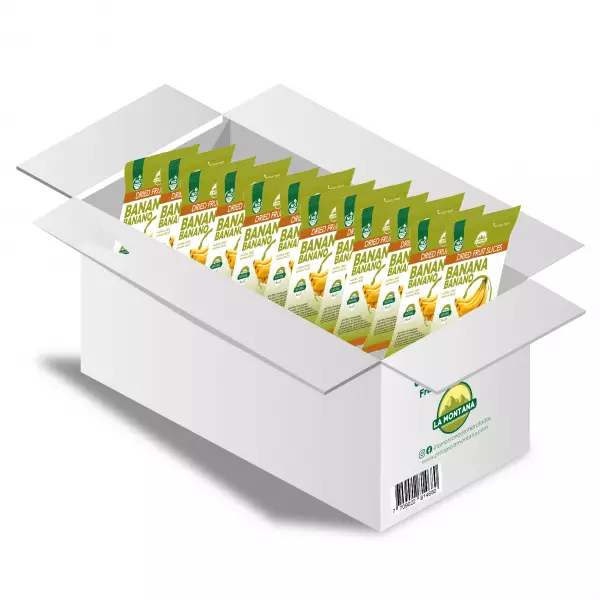 Banana dried snacks - 0.88 oz - 100% fruit natural - No sugar addied - Gluten Free