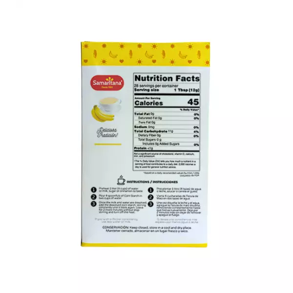 Banana Flavor Corn Starch Banana  - 12 Oz
