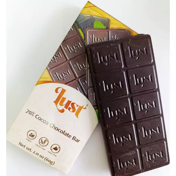 Bean to Bar 70% cocoa - 2.11oz - Gluten Free - Vegan - Milk Free