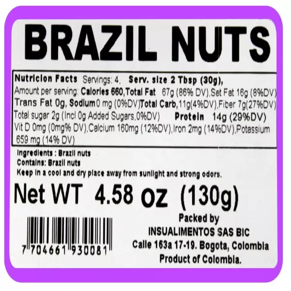 BRAZIL NUTS - 4.59 oz