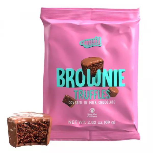 Brownie truffles in bites. 2.8oz