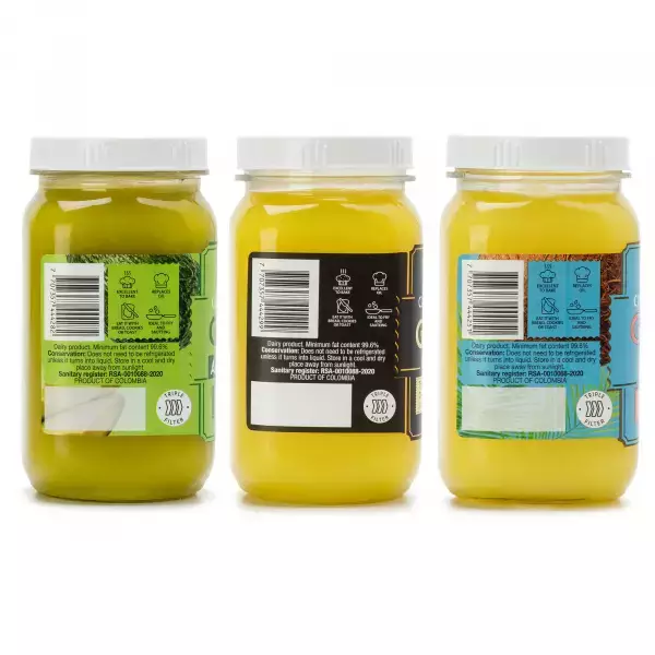 Butter Ghee Pack of 3 plastic jars x 24.33 oz E