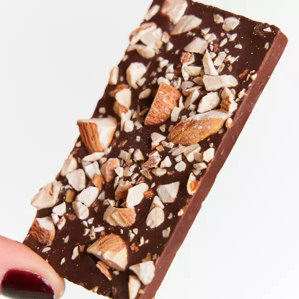 Cacao Bar with Almonds and Coffe - 0.52 oz - No Added Sugar - Vegan - Gluten Free