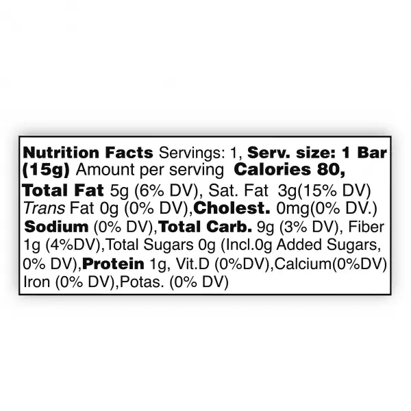 Cacao Bar with Quinoa Pop 40% cacao - 0.52 oz - No Added Sugar - Gluten Free
