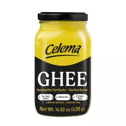 Celema-Ghee (Clarified Butter) - 14.82 oz - Low Sodium  - Lactose Free - Excellent for Baking