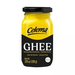 Celema-Ghee (Clarified Butter) - 7.05 oz - Low Sodium  - Lactose Free - Excellent for Baking