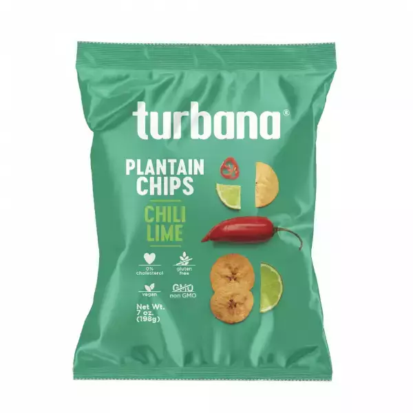 Chili Lime Plantain Chips x 7 oz E