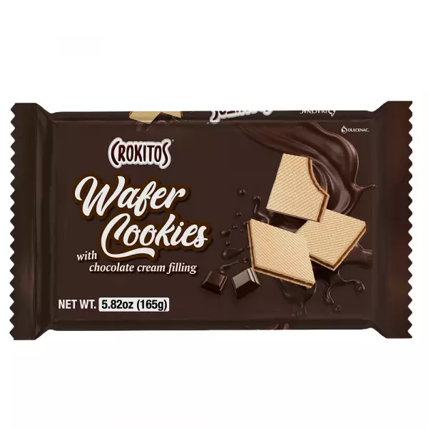 Crokitos | Wafer cookie filled with chocolate flavored cream | 5.82 oz