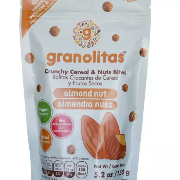 Crunchy Granola Bites - Almond Nuts - 5.2 OZ - Vegan - Baked