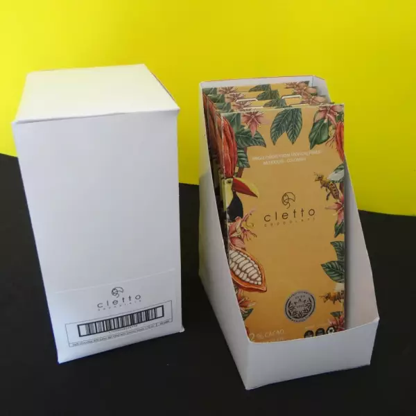 Dark Chocolate Bar - 82% Cacao Filled with Creamy honey - 1.76 oz - Colombian Bean-to-Bar Chocolate