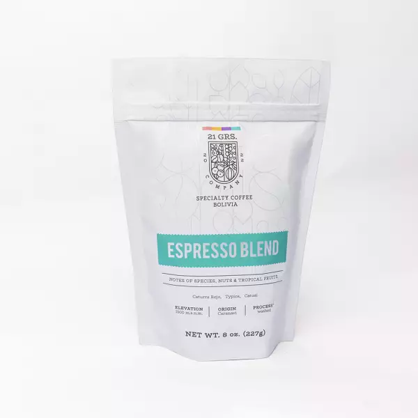 Delizia Foods | Ground Roasted Coffee | 8oz | Bolivian specialy coffee | E