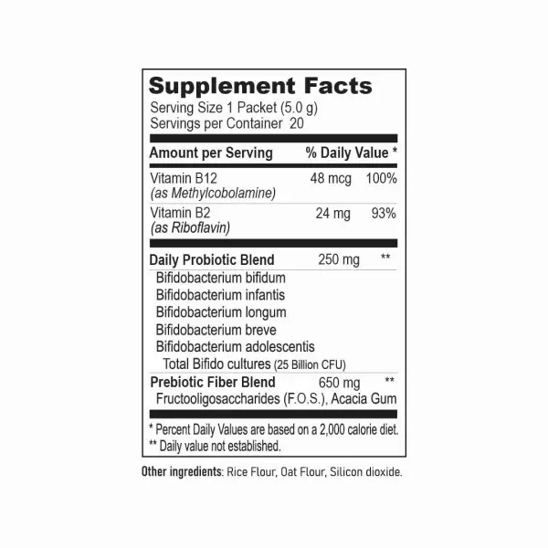 Digestive Balance Supplement Powder (20 x 0.18 oz sachets, 3.5 oz total)