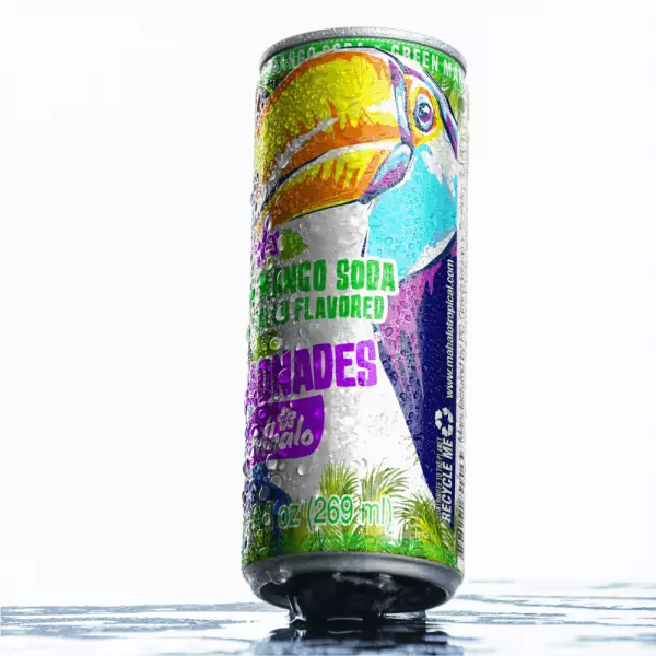 Drinks Green Mango Soda Artificially FLavored - 9 Fl Oz