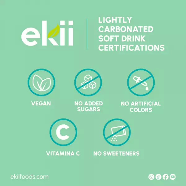Ekii Bubbles | Lightly carbonated Green Apple Ginger | 10.5fl ozE.
