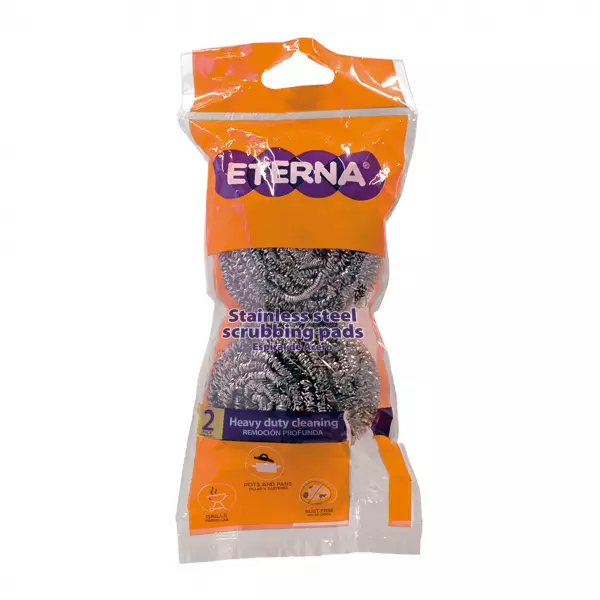 Eterna | Stainless steel spiral scrubber | 2packE.