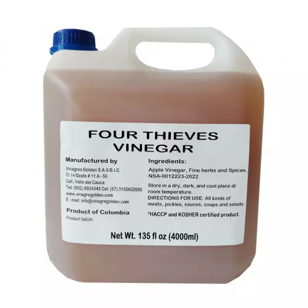 Four thieves vinegar - 135 fl oz - haccp - kosher